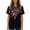 z10-Black, variant on CAIXIA 250th Anniversary USA Shirt Women American Flag T Shirt 4th of July Patriotic Tees 250 Years America Tops