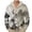 Chinese Bird, variant on Chinese Red Crowned Cranes Mens Long Sleeve Hooded Shirts Casual Fashion T Shirt Lightweight Linen Shirt Chinese Print Tops, Size L
