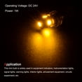 thumbnail image 5 of Uxcell 5-Surface Mounted Devices 5050 24V 1W E10 Mini LED Bulbs Lights Yellow 4 Count, 5 of 6
