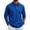 Royal Blue, variant on LTTVQM Long Sleeve Polo Shirt for Men Classic Breathable Button Neck Collared Top Solid Tone Golf Casual Daily Shirt Light Gray 2XL