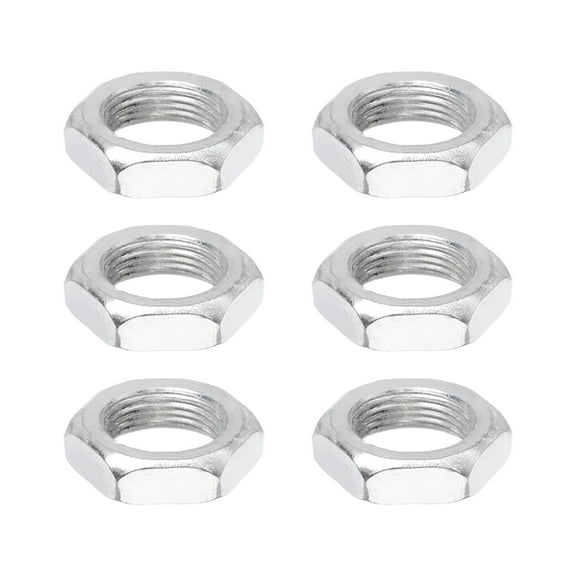 Uxcell M22x1.5x9mm Steel Hex Nuts, 6Pcs Metal Screw Nuts Fasteners, 32mm Width