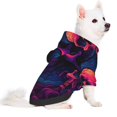 thumbnail image 2 of Fotbe Purple-Red Skull Sudadera con Estampado para Perros Pequeños – Suéter con Capucha para Mascotas, Tela Suave de Forro Polar con Bolsillo-Medium, 2 of 7