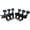 Black 6L, variant on Yammee 6x 6R/6L/3R+3L Guitar Locking Tuner 1:18 Lock String Tuning for Key Peg Machine
