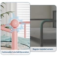 thumbnail image 3 of Lit-banquette Simple en Métal Gain de Place - Support à Lattes en Acier Robustes - Tête de Lit Arquée - Rangement sous le Lit - Assemblage Facile - Mobilier Contemporain - Rose, Lit Simple Simple, 3 of 8