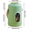 thumbnail image 2 of Multifunctional Health Pot - Portable Mini Electric Cooker with Ceramic Glaze Inner & Steamer, Small Slow Cooker with 12-Hour Reservation, for Porridge, Rice, Soup & Steaming (Green), 2 of 8