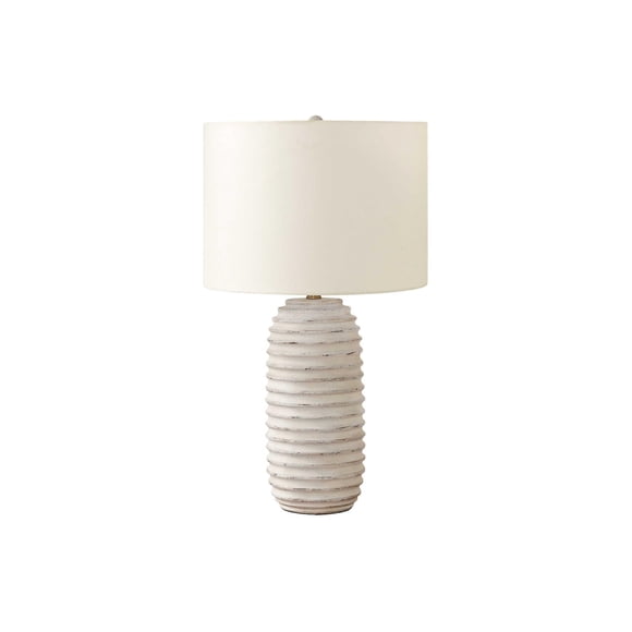 Lámpara de Mesa Monarch Specialties I 9742 Resina Crema 71 cm