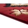 thumbnail image 4 of Porch & Den  Cushman Hand-Carved Area Rug Burgundy 2'7" x 4'2" 3' x 5' Living Room,Bedroom,Entryway Beige,Burgundy Rectangle, 4 of 5
