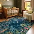 thumbnail image 2 of Alfombra Lahome Midnight Jungle Green, 244 x 305 cm, lavable, 2 of 9