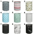thumbnail image 3 of Round Foldable Home Sundries Storage Hamper Laundry Basket Dirty Clothes Bag Bucket 2, 3 of 8