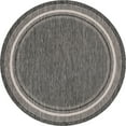 thumbnail image 3 of Unique Loom Outdoor Border Collection Area Rug - Soft Border (7' 10" Round Black/Ivory), 3 of 7
