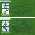 thumbnail image 2 of KloKick 10ft Playground Climbers Dome - Kids Jungle Gym with Swing, 800lb Capacity, Rust-Resistant(Green), 2 of 12