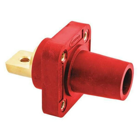 Hubbell Wiring Device-Kellems Receptacle,Taper Nose,4-4/0,Female,Red HBLFRBR