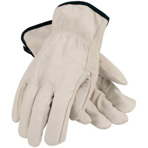 Pip Glove 68-105-L Economy Top Grain Leather Drivers Gloves, Large - Pack of 12