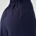thumbnail image 5 of Women's Casual Pants High Waisted Side Pocket Straight Leg Work Pants Women'S Fashionable High Waist Zipper Casual Pants Suit Pants,Blue Women's Casual Pants L, 5 of 7
