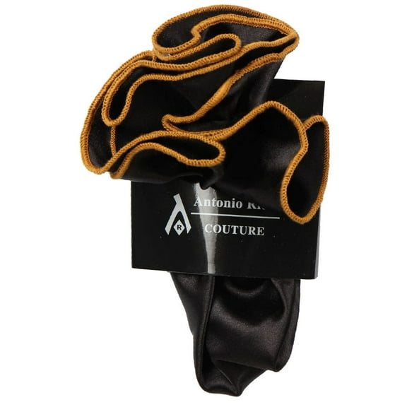 PS-Z-RD-26 - Round Pocket Square Accessory - Black Bronze