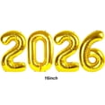 thumbnail image 2 of Globos Aikitub 2026 de Papel Metalizado Dorado 41 cm para Graduación, 2 of 7