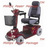 CTM - HS-580 - Mid-Range Scooter - 4-Wheel - Burgundy