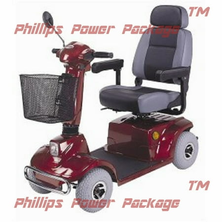 CTM - HS-580 - Mid-Range Scooter - 4-Wheel - Burgundy