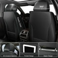 thumbnail image 2 of JIAMAOXIN Car Seat Covers Front Pair, Breathable Leather Automotive Front Seat Covers for Comfortable Driving, Universal Auto Interior Fit Most Kinds of Vehicles, SUV, Trucks, Sedans (Black and Gray), 2 of 5