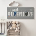 thumbnail image 2 of Stupell Industries Seek Adventure Phrase Outer Space Imagination Novelty Painting Gallery Wrapped Canvas Art Print Wall Art, 17 x 40, 2 of 6