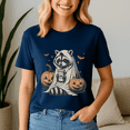 thumbnail image 5 of Feral Girl Raccoon Lover Shirt, Spooky Season Tee, Happy Halloween , Ghost Pumpkin Tshirt, Funny Holiday Gift, 5 of 5