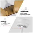 thumbnail image 6 of Wellspeed 56 in. 5-Blade Farmhouse Indoor/Outdoor Black Smart Ceiling Fan with Remote Control, 6 of 15