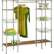 Honey Can Do Freestanding Steel Closet with Basket Shelves Walmart