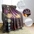 thumbnail image 4 of 60x80 Blanket Comfort Warmth Soft Plush Throw for Couch Solar System Astronomy Planets, 4 of 6