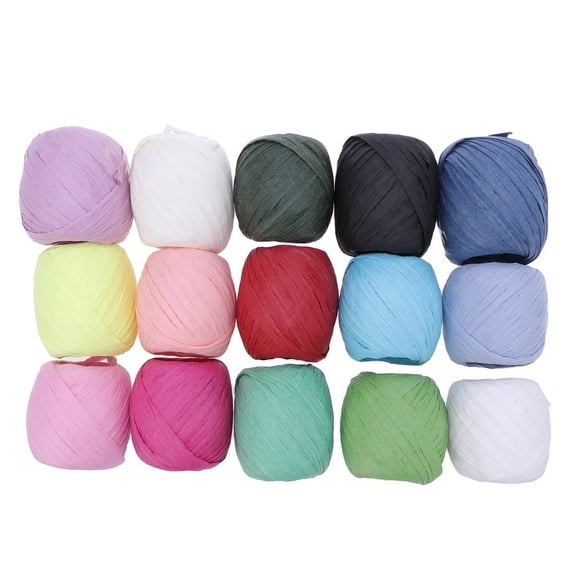MEIBUTYUP Assorted Color Paper Rope 15 Pieces Handmade Craft Supplies for Projects and Daily Use