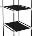 thumbnail image 6 of Private Jungle 69" Portable Clothes Closet Non-Woven Fabric Wardrobe, 12 Storage Shelves, Storage Organizer, Black, 6 of 9