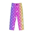 thumbnail image 4 of Balery Rainbow Scales2 print Men's Pajama Pants,Ultra Lightweight Pjs,Lounge Pant-Large, 4 of 9