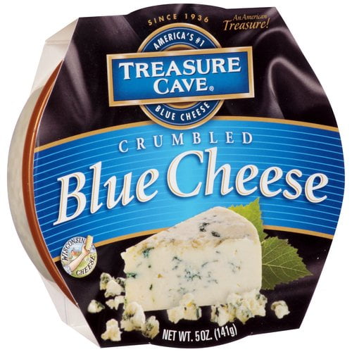 Treasure Cave Crumbled Blue Cheese, Plain, 5 oz