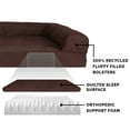thumbnail image 6 of FurHaven Pet Products Quilted Orthopedic Sofa Pet Bed for Dogs & Cats - Coffee, Medium, 6 of 14