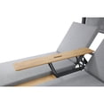 thumbnail image 2 of Whiteline Modern Living Alena Gazebo, Two Grey Polyester Sling Loungers, Wood Tray in Between, Adjustable Positions, Dark Grey Aluminum Frame, Matte Powder-Coated Finish, 2 of 7