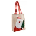 thumbnail image 6 of Travelwant 2Packs Christmas Cute Santa Claus Large Canvas Market Beach Travel Reusable Grocery Shopping Tote Bag Portable Storage HandBags, 6 of 8
