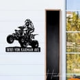thumbnail image 2 of Handmadetneonsign Personalized Quad Bike Home Number Metal Sign, Quad Bike Address Metal Sign, 2 of 5