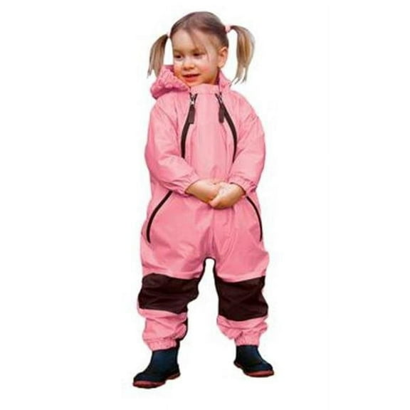 Muddy Buddy Waterproof Rain Suit-Color:Pink,Size:5 Toddler