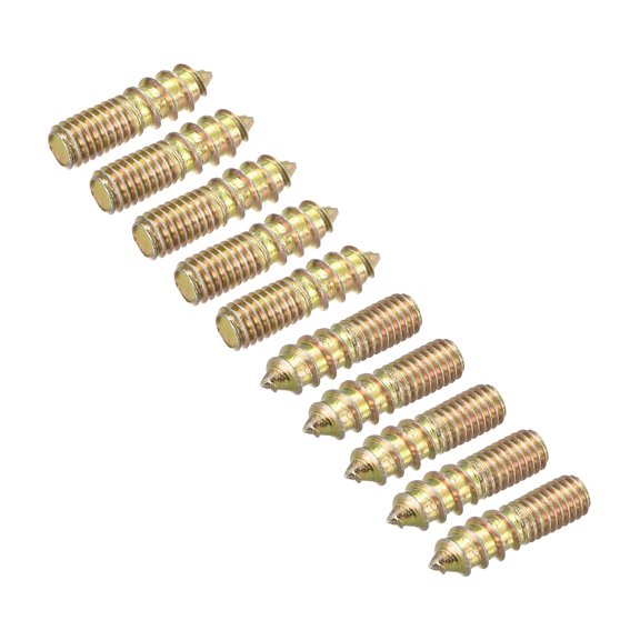 M6x25mm Suspensión Pernos, 20uds Doble Extremo Rosca Pasador Tornillos para Madera Muebles