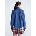 thumbnail image 3 of Free Assembly Women's and Women's Plus Long Sleeve Tie Neck Shirt, Sizes XS-4X, 3 of 5