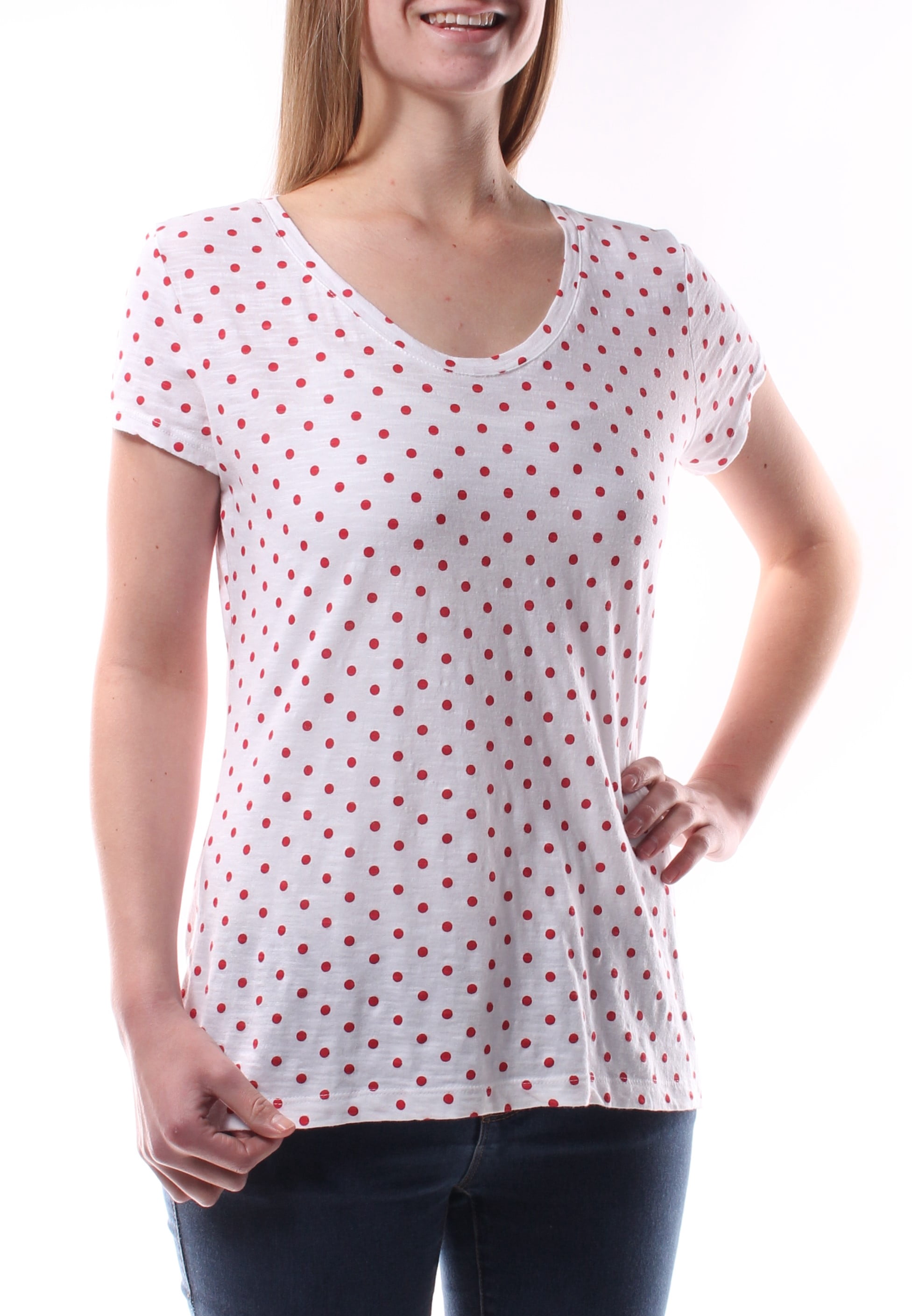 short sleeve polka dot shirt