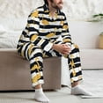 thumbnail image 7 of Sikiie Gold Flamingo Mens Pajama Set, Soft Warm Long Sleeve Sleepwear, Cozy Button-Down Pjs for Men-XX-Large, 7 of 7
