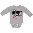 thumbnail image 3 of Inktastic Breast Cancer Awareness My Mommy is a Fighter Boys or Girls Long Sleeve Baby Bodysuit, 3 of 5
