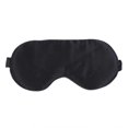 thumbnail image 1 of 1Pc Silk Sleeping Eyeshade Comfortable Eye Mask Breathable Blindfold Night Eye Patch for Men Women (Black), 1 of 3