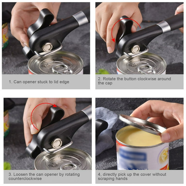 Stainless Steel Safe Cut Can Opener, Can Opener Handheld
