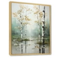 thumbnail image 2 of Designart "Birch Woods Ethereal gracefulness IV" Floral Floater Framed Wall Decor, 2 of 7