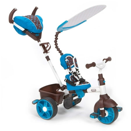 UPC 050743634352 product image for Little Tikes 4-in-1 Sports Trike in Blue and White  Convertible Tricycle for Tod | upcitemdb.com