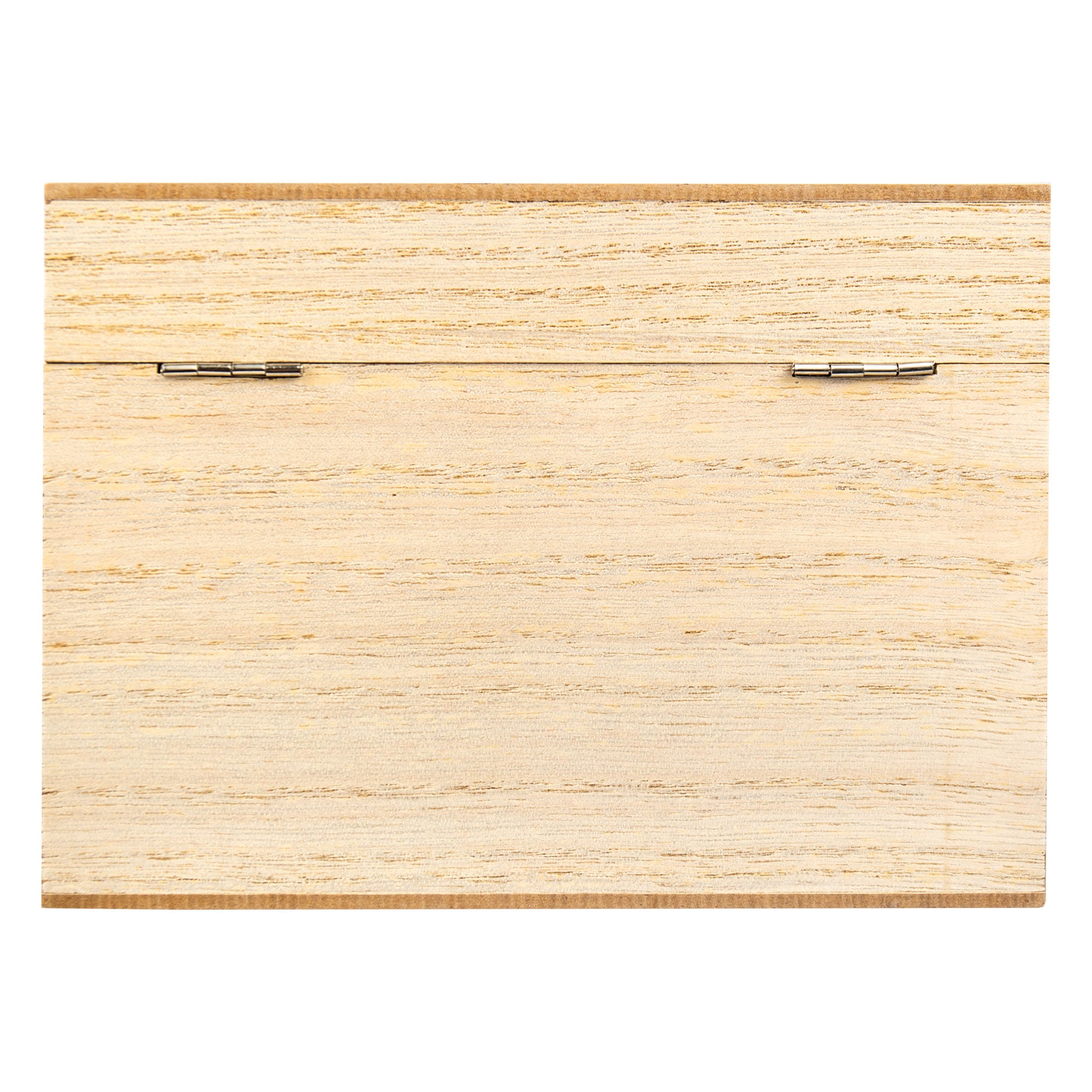 (2 pack) On the Surface Wood Rectangle Recipe Box with Recipe Cards, Paint Your Own Recipe Box