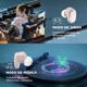 thumbnail image 5 of Auriculares in-ear gamer inalámbricos HTC TWS7 rosa con luz LED, 5 of 6