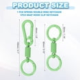 thumbnail image 2 of Keychain Clips with O Rings, Quick Release Key Chain Rings Spring Double Ring Holder, 2 of 5