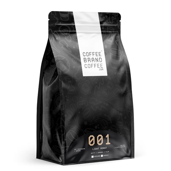 Coffee Brand Coffee Light Roast Arabica Whole Bean, Blueberry Vanilla Raisin, Sweet and Fruity, 12 oz
